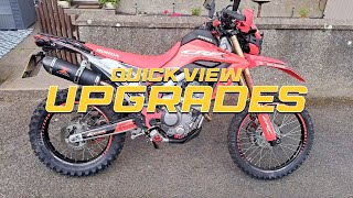 Honda CRF300L Upgrades [upl. by Pacien447]