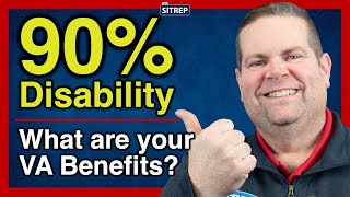 VA Benefits with 90 ServiceConnected Disability  VA Disability  theSITREP [upl. by Phail49]