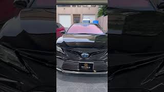 Toyota Camry windshield tinted with Sunset Chameleon  1 layer of our 35 Nano Ceramic IR [upl. by Einnig826]