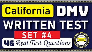 California DMV Written Test 2024  46 REAL TEST QUESTIONS SET 4  DMV Driving Test  DMV Test 2023 [upl. by Cassilda172]