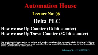 UP Counters and UPDown Counters In DELTA PLC 16BitCounters 32BitCounters [upl. by Dickman705]