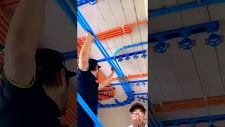 Roof line pipe fixing process [upl. by Jethro]