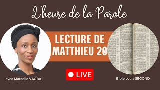 LECTURE DE MATTHIEU 20  Marcelle VAGBA [upl. by Treboh22]