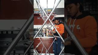 Steel floor cloth dryer stand viralshort youtubeshorts status hardwork shortsfeed [upl. by Garold]