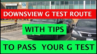 Downsview G Test Route DownsviewGTestRoute NEWROUTE PassYourGFirstAttempt Toronto Ontario [upl. by Remde669]