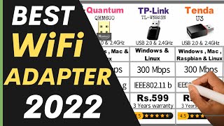 Best WiFi Adapter 2022  Best WiFi Wireless Adapter for PC  TpLink vs DLink vs Tenda vs Quantum [upl. by Gniw]