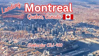 4K Stunning Landing at Montreal YUL Airport  Super Downtown View [upl. by Tarah]