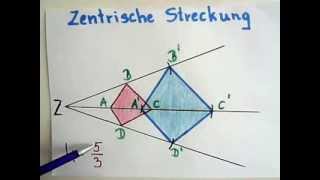 Zentrische Streckung  Erklärung und Beispiel [upl. by Sana]