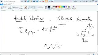 Fréquence propre dun pendule simple et dun pendule élastique [upl. by Idnym]
