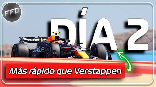 Checo baja el tiempo de Verstappen y Ferrari sorprende  Día 2 pretemporada Bahrain 2024  F1FD [upl. by Hahnke617]