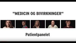 Patientpanelet om Medicin og bivirkninger [upl. by Vail]