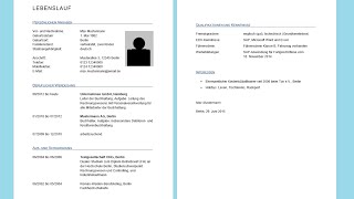 Lebenslauf in Word erstellen  professioneller Lebenslauf Tabellarisch Tutorial Vorlage [upl. by Wardieu364]