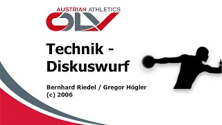 Technik Diskuswurf Bernhard Riedel  Gregor Högler [upl. by Namzzaj879]