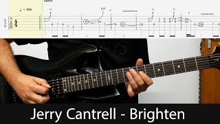 Jerry Cantrell  Brighten Main Guitar Riffs With Tabs [upl. by Esiralc137]