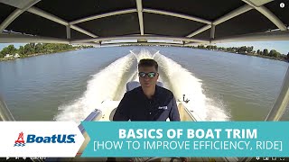 How To Trim Your Boat Basics Of Boat Trim  BoatUS [upl. by Ydna]