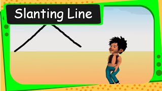 Maths  Patterns  Slanting lines  English [upl. by Therron]