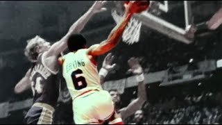 Dr J’s legendary baseline move  ESPN Throwback [upl. by Holden]