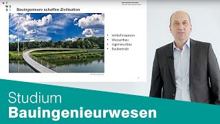 Bauingenieurwesen Studiengangsvorstellung Bachelor [upl. by Ginnifer]