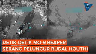 Detikdetik Drone MQ9 Reaper AS Hancurkan Peluncur Rudal Houthi [upl. by Arzed]