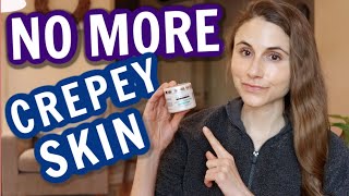 How to fix crepey skin tips from a dermatologist Dr Dray [upl. by Ayaj508]