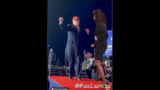 Trump Dancing Bigly like Elaine from Seinfeld [upl. by Bailar58]