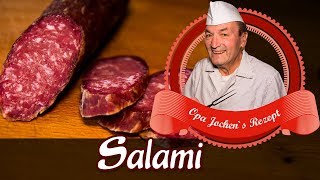 Salami selber machen  Salami reifen  Gewürzmantel herstellen  Opa Jochen´s Rezept [upl. by Hamitaf]