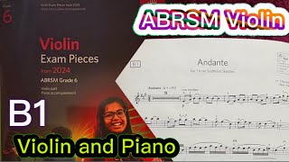 ABRSM Violin Grade 6 B1 Andante Burleigh No1 from Southland Sketches Violin and Piano [upl. by Aenaj30]