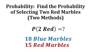 Ex 1 Find the Probability of Dependent Events Two Ways [upl. by Raclima751]