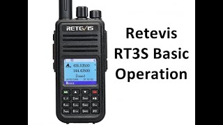 Retevis RT3S DMR Basic Operation [upl. by Ellen]