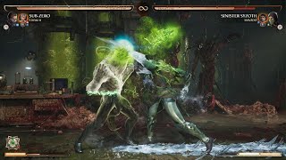 Mortal Kombat 1Invasion Shang Tsung laboratory Boss Battle Bi Han vs Titan Reptile GamePlay [upl. by Darom]