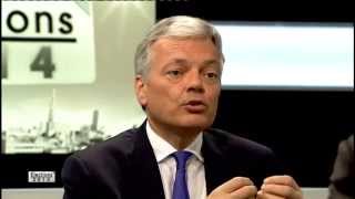 Elections fédérales 2014  Didier Reynders tête de liste MR [upl. by Readus]