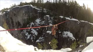 Squamish Highline  Slackline Vancouver [upl. by Helbonnas]