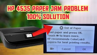 hp 4535 paper jam problem  hp 4535 out of paper error  hp 4515 paper jam error video yt viral [upl. by Harleigh]