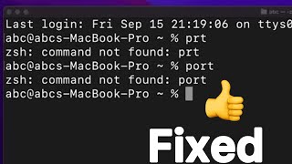 Fixed port command not found in MacOS [upl. by Barthelemy219]