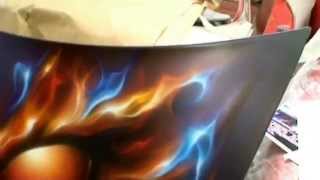 FLAME ON 1  Airbrush  Custom paint True Fire or Realistic Flames [upl. by Per725]