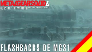 METAL GEAR SOLID 4  Flashbacks de MGS1 Castellano 27 MetalGearSolid4 [upl. by Elatia]