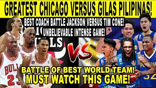 GILAS PILIPINAS vs ALLTIME CHICAGO Lupit ni Abando Clarkson at Brownlee Intense Game [upl. by Alcus]