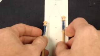 Hanging Pairs of Bobbins on a Pin [upl. by Ynabe]