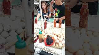 abot langit Ang sarap balut food streetfood egg shortvideo happy [upl. by Aihsatsan]