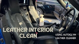 How to Clean ANY Leather Car Seats Autoglym Leather Cleaner [upl. by Adihahs367]