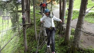 Hochseilgarten Saalbach Hinterglemm  größter Hochseilpark Österreichs [upl. by Freeman]