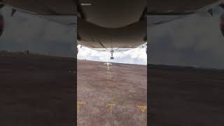 Bottom view of the airplane when landing shorts [upl. by Noseyt]