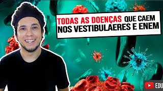 TODAS AS DOENÇAS EM 10 MINUTOS  TODAS QUE CAEM EM VESTIBULAR [upl. by Maggi299]