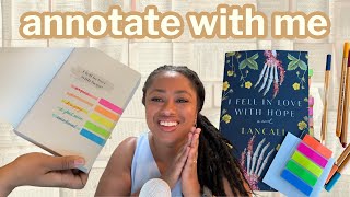 i try annotating a book  beginner book annotation VLOG [upl. by Nyrol]