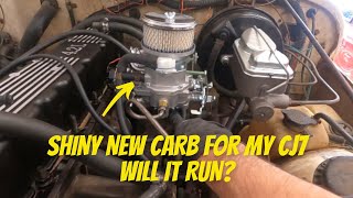 Will A New Carb Get My CJ7 Running [upl. by Enyawd]