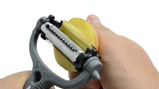 3 in 1 Multifunctional Carrot Potato Peeler Vegetable Fruit Slicer Cutter Kitchen Cooking Tools [upl. by Akineg867]