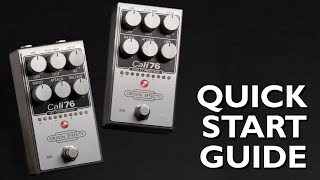 Cali76 FET amp Bass Compressor Quick Start Guide [upl. by Dachy]