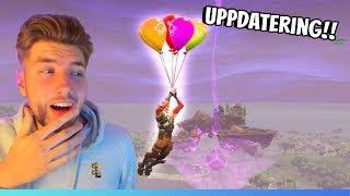 NYA UPPDATERINGEN I FORTNITE BALLONGER SOM FÅR DIG ATT FLYGA FORTNITE PÅ SVENSKA [upl. by Blake]