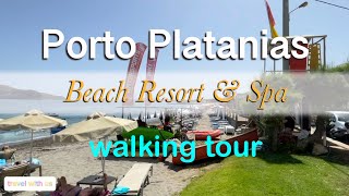 Porto Platanias Beach Resort amp Spa Walking Tour [upl. by Ecidna]