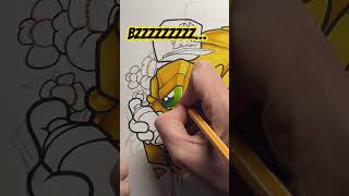 Beehive yourself housemusic graffitiart timelapse graffiti art [upl. by Oicnedurp]